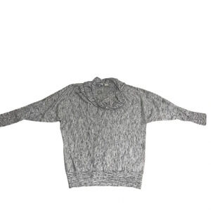 Anthropologie Moth Cowl Neck 3/4 Sleeve Knit Top Heather Gray Size Medium‎